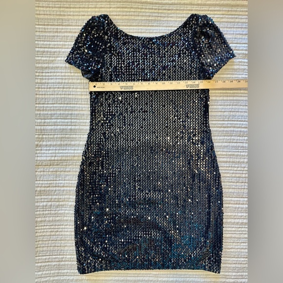 White House Black Market Black Sequin Chem, Style 570275634, Small, NWT - Picture 10 of 14